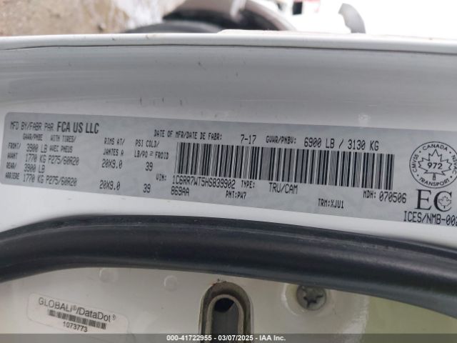 1C6RR7WT5HS839902 RAM 1500 Longhorn