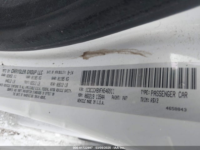 Chrysler 200 Limited 2015 1C3CCCABXFN546911 Image 9
