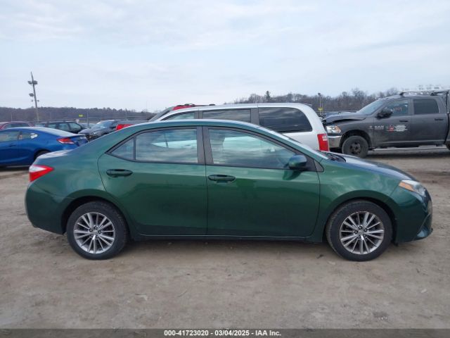 2T1BURHE8EC116450 Toyota Corolla Le Plus