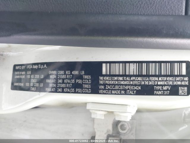 ZACCJBCB7HPE63424 Jeep Renegade Trailhawk 4x4