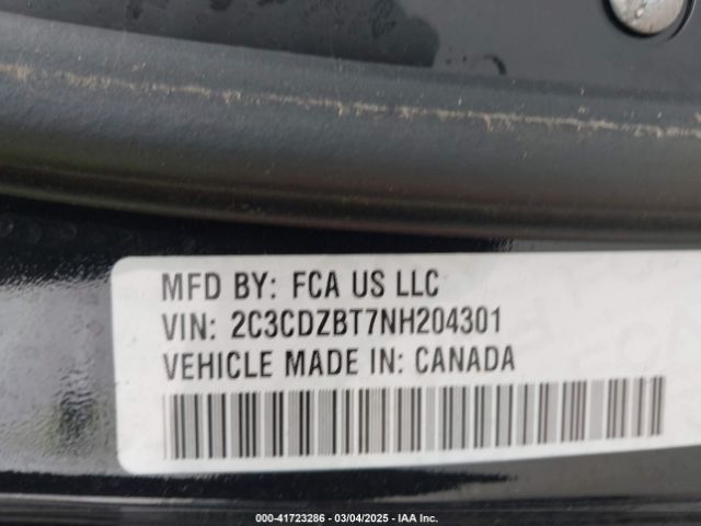 2022 DODGE CHALLENGER 2C3CDZBT7NH204301 Photo 8