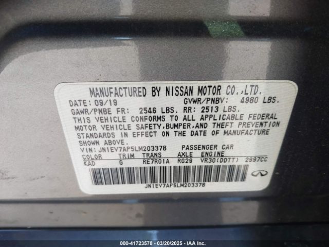 JN1EV7AP5LM203378 Infiniti Q50 Edition 30