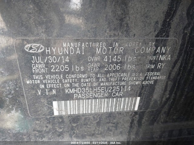 KMHD35LH5EU225114 Hyundai ELANTRA GT