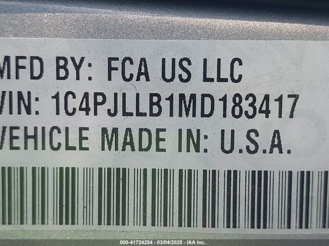 Jeep Cherokee Latitude Plus Fwd 2021 1C4PJLLB1MD183417 Image 9