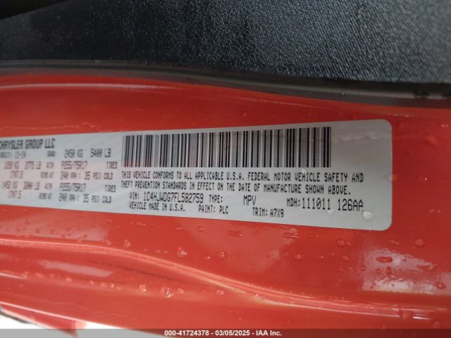 1C4HJWDG7FL582759 Jeep Wrangler Unlimited Sport