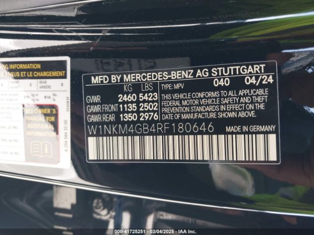 W1NKM4GB4RF180646 Mercedes-Benz Glc 300 Suv