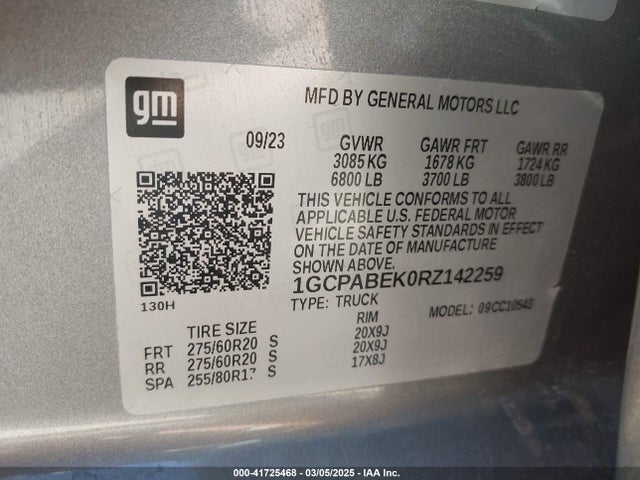 1GCPABEK0RZ142259 Chevrolet Silverado 1500 2wd  Short Bed Custom