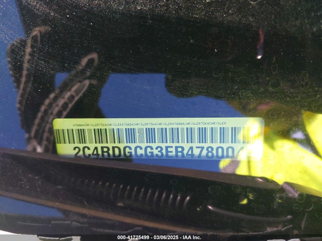 2C4RDGCG3ER478004 Dodge Grand Caravan Sxt