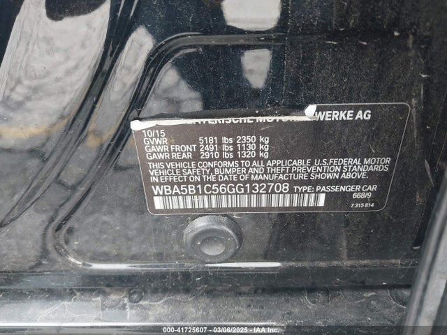 BMW 535i 2016 WBA5B1C56GG132708 Image 9