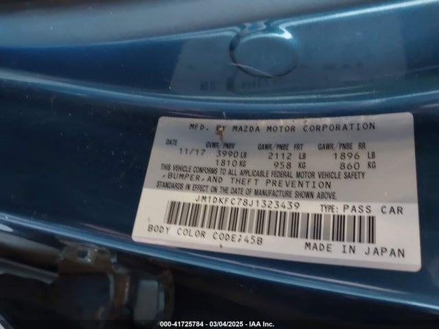 JM1DKFC78J1323439 Mazda Cx-3 Touring