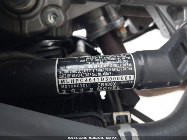 2013 HONDA CB500 MLHPC4611D5000608 Photo 9