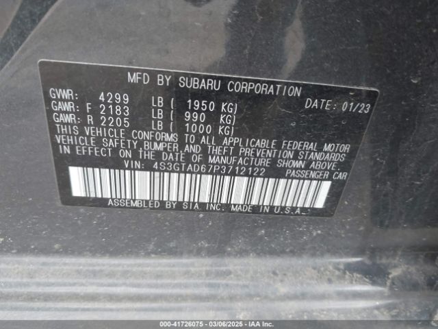 4S3GTAD67P3712122 Subaru Impreza Premium 5-door