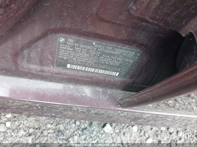 Продажа на аукционе авто 2008 Bmw 328i, vin: WBAVA33578P142258, номер лота: 41726238