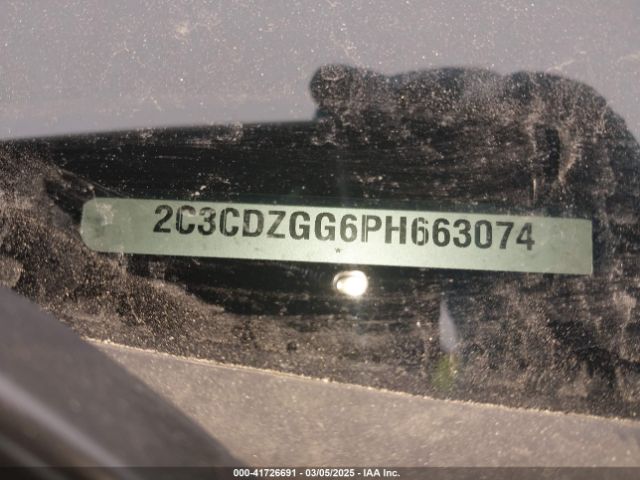 2C3CDZGG6PH663074 Dodge Challenger Sxt Awd