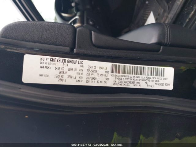 1C4RJEAGXEC461032 Jeep Grand Cherokee Altitude