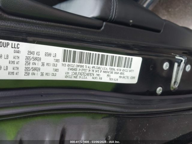 1C4RJFAG7EC487674 Jeep Grand Cherokee Altitude