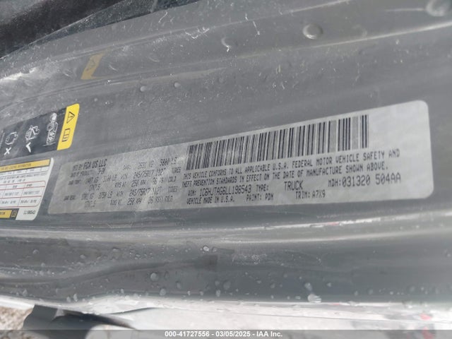 Jeep Gladiator Sport 4x4 2020 1C6HJTAG6LL198543 Image 9