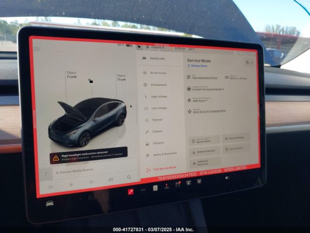 7SAYGDEE0SA347522 Tesla Model Y Long Range Dual Motor All-wheel Drive