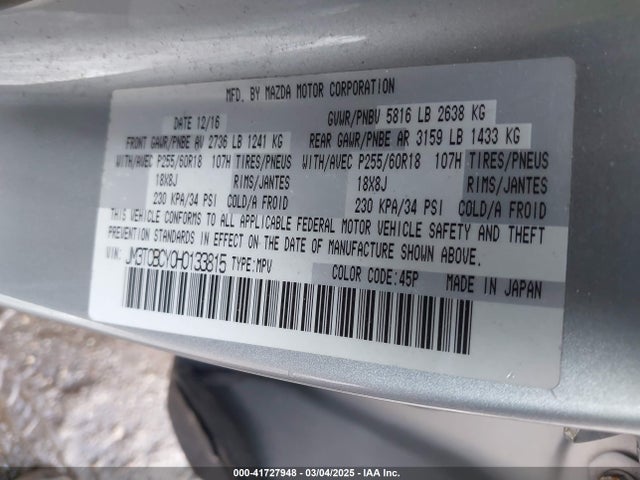 JM3TCBCY0H0133815 Mazda py