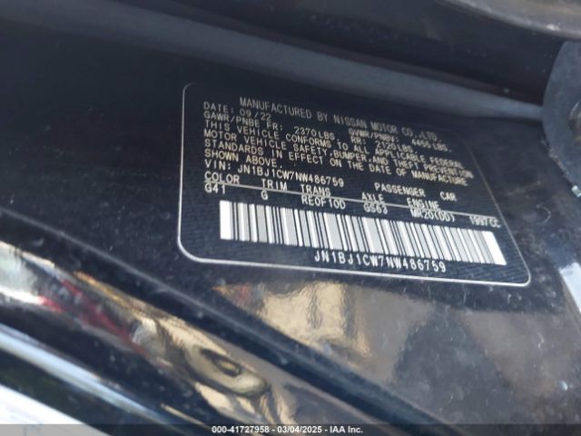 JN1BJ1CW7NW486759 Nissan Rogue Sport Sl Awd Xtronic Cvt