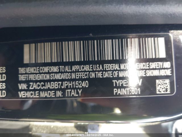 ZACCJABB7JPH15240 Jeep Renegade Latitude Fwd
