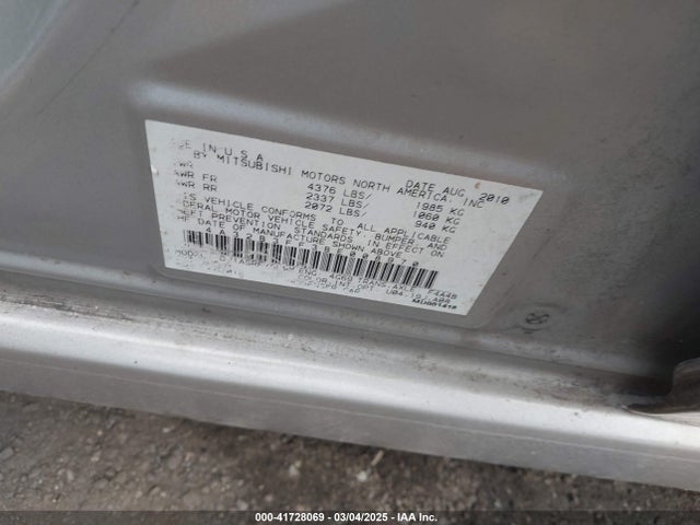 Продаж на аукціоні авто 2011 Mitsubishi Galant Es/se, vin: 4A32B3FF3BE008970, номер лоту: 41728069