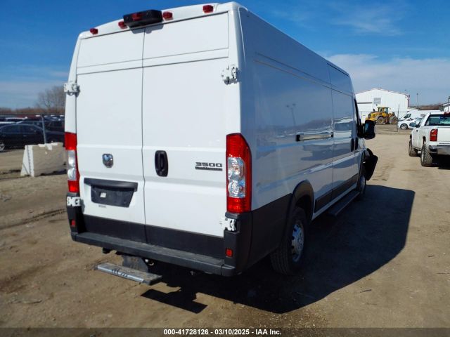3C6MRVJG6PE512967 RAM Promaster 3500 Cargo Van High Roof 159 Wb Ext