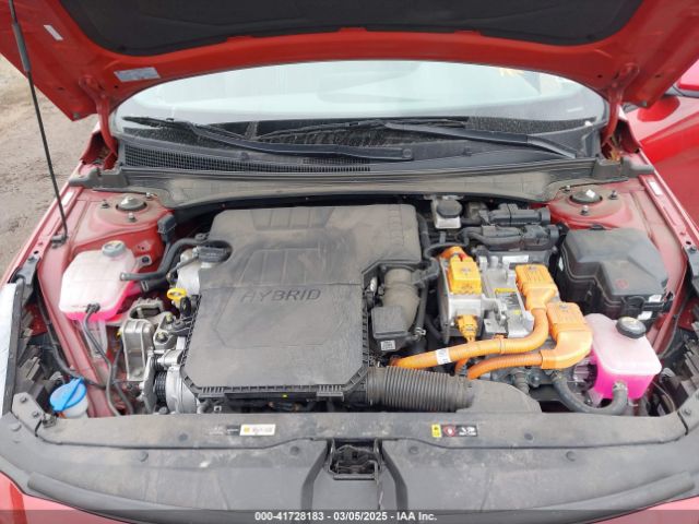 KMHLM4AJ1PU055183 Hyundai Elantra Hybrid Blue