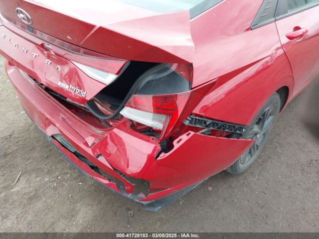 KMHLM4AJ1PU055183 Hyundai Elantra Hybrid Blue