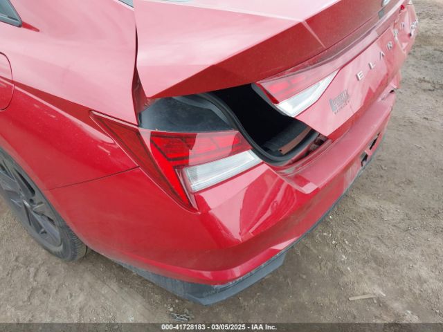 KMHLM4AJ1PU055183 Hyundai Elantra Hybrid Blue