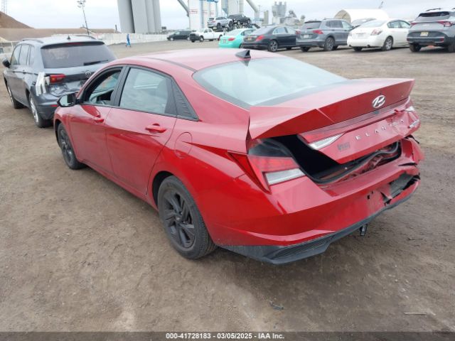 KMHLM4AJ1PU055183 Hyundai Elantra Hybrid Blue