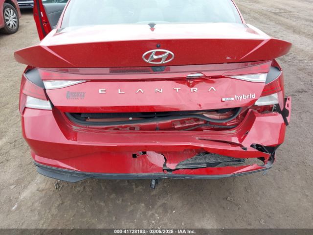 KMHLM4AJ1PU055183 Hyundai Elantra Hybrid Blue