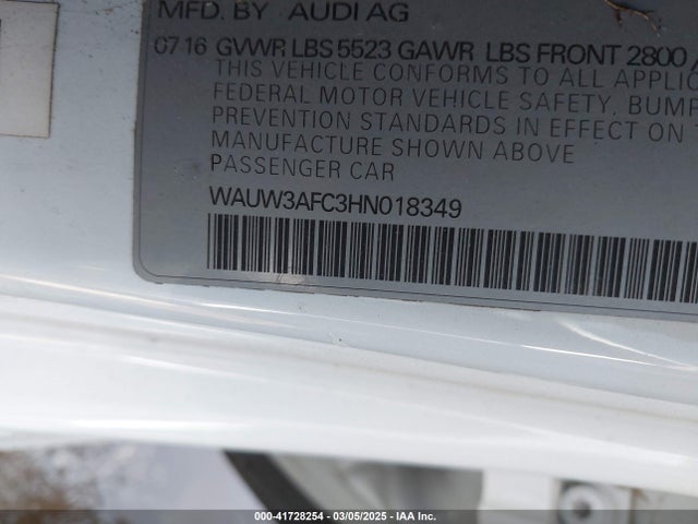 2017 AUDI A7 WAUW3AFC3HN018349 Photo 8
