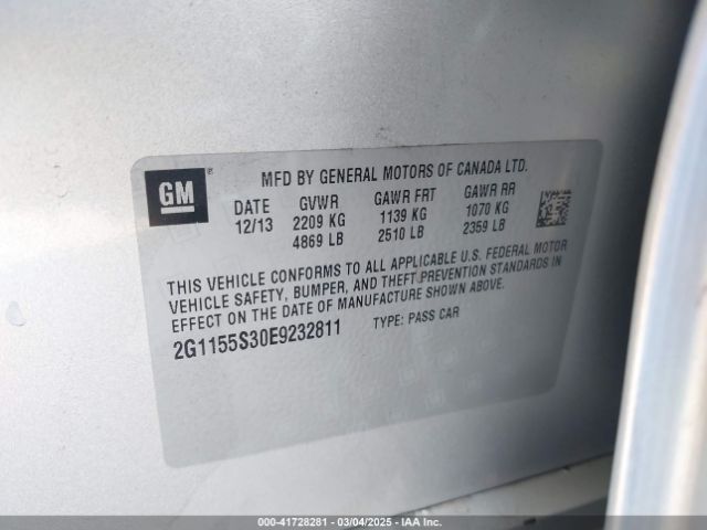 2G1155S30E9232811 Chevrolet IMPALA 2LZ