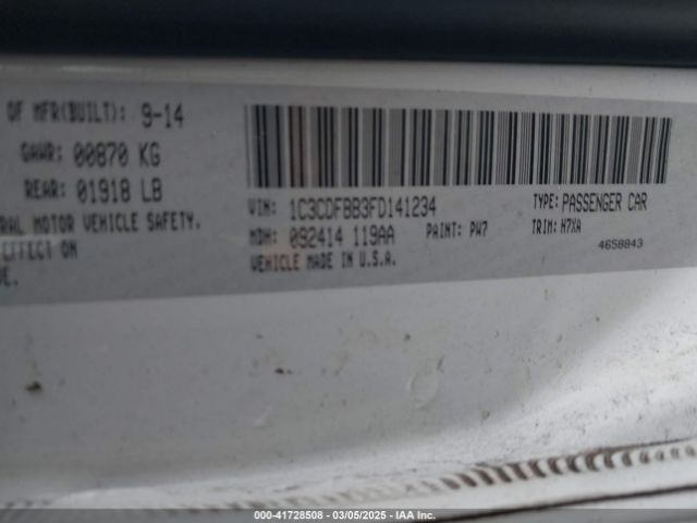 1C3CDFBB3FD141234 Dodge DART SXT