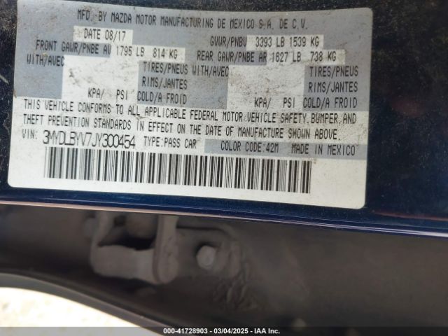 3MYDLBYV7JY300454 Toyota YARIS IA
