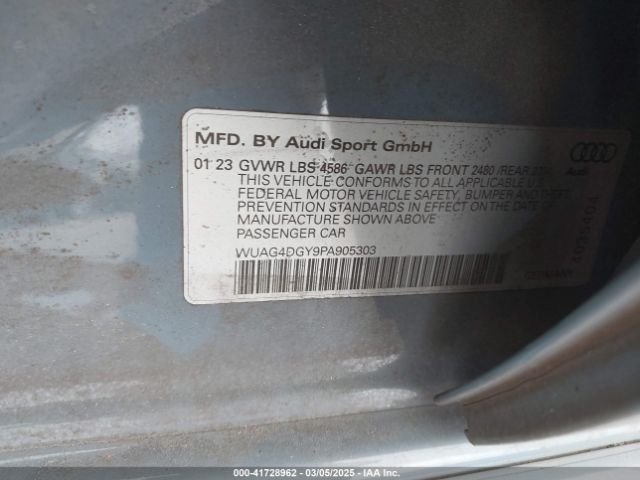 WUAG4DGY9PA905303 Audi Rs 3 Tfsi Quattro S Tronic