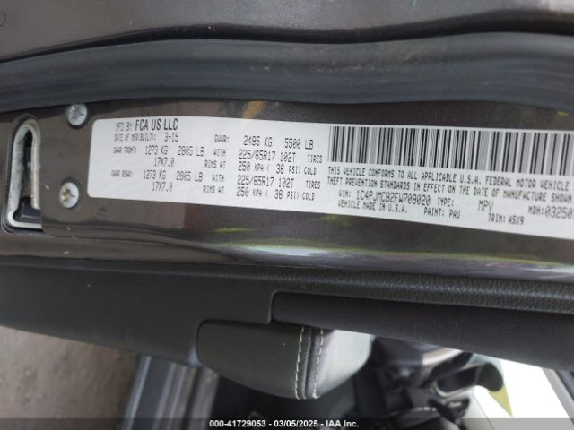 1C4PJMCB2FW709020 Jeep Cherokee Latitude