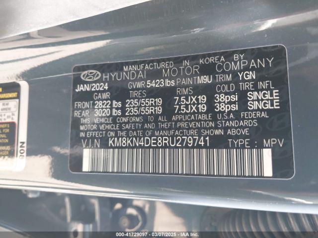 KM8KN4DE8RU279741 Hyundai Ioniq 5 Sel