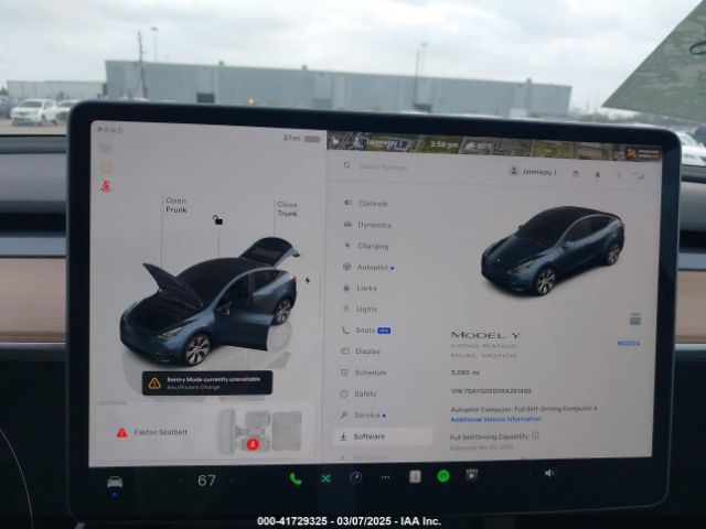 7SAYGDEE0RA261489 Tesla Model Y Long Range Dual Motor All-wheel Drive
