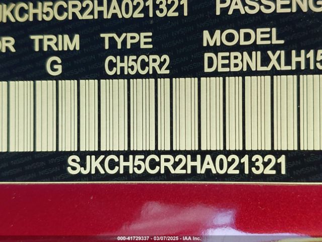 SJKCH5CR2HA021321 Infiniti Qx30 Luxury