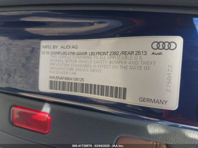 WAUENAF48KA108125 Audi A4 45 Premium