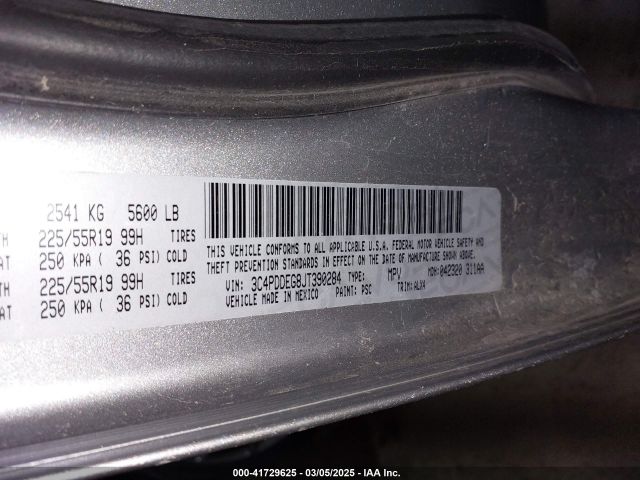 3C4PDDEG8JT390284 Dodge Journey Gt Awd