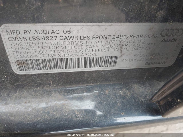 2012 AUDI A4 WAUBFAFL3CN002649 Photo 8