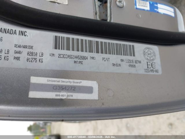 2C3CCASG1HH526864 Chrysler 300