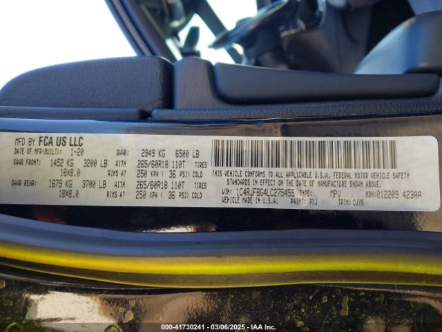 2020 JEEP GRAND CHEROKEE 1C4RJFBG4LC275455 Photo 8