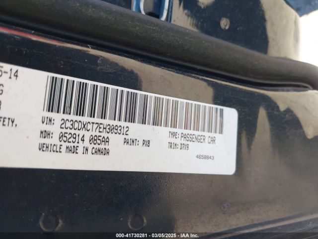 2C3CDXCT7EH309312 Dodge CHARGER R/T