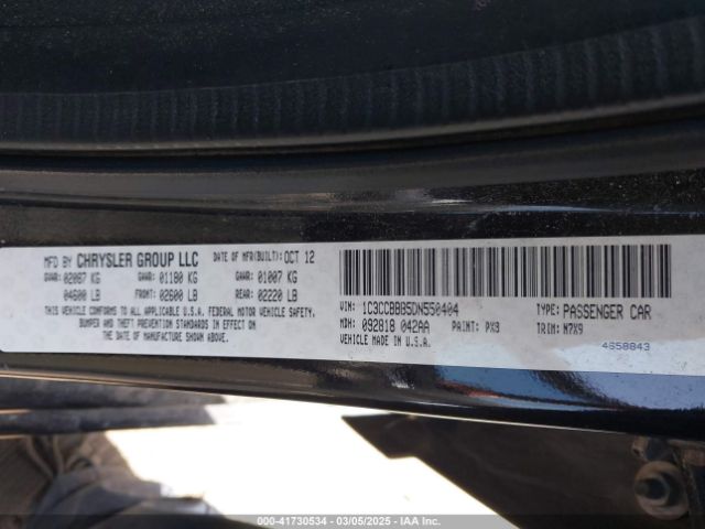 2013 CHRYSLER 200 1C3CCBBB5DN550404 Photo 8