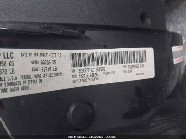 2013 FIAT 500 3C3CFFFHXDT551576 Photo 8