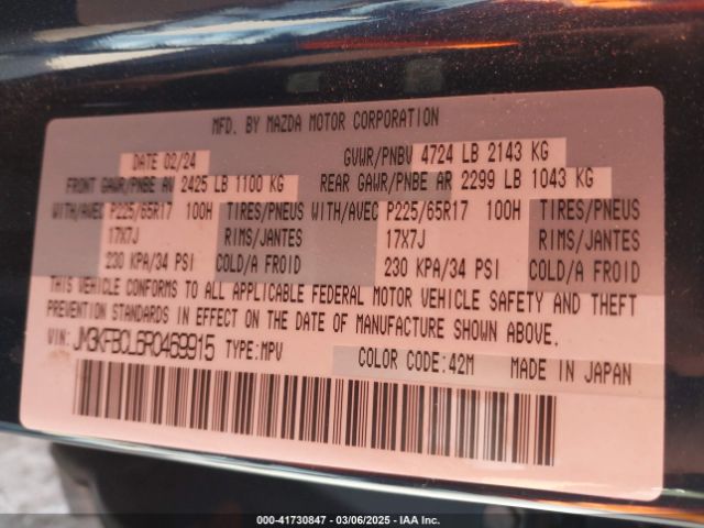JM3KFBCL6R0469915 Mazda Cx-5 2.5 S Preferred